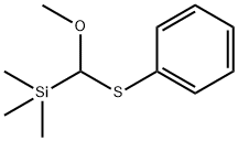 Methoxy(phenylthio)trimethylsilylmethane Struktur