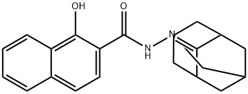 N'-(adamantan-2-ylidene)-1-hydroxy-2-naphthohydrazide Struktur