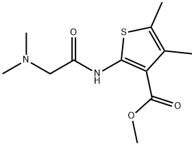 methyl 2-(2-(dimethylamino)acetamido)-4,5-dimethylthiophene-3-carboxylate Struktur