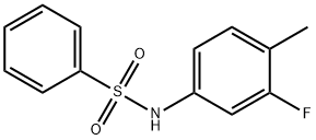 Benzenesulfonamide, N-(3-fluoro-4-methylphenyl)- Structure