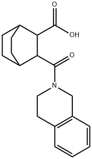 3-(1,2,3,4-tetrahydroisoquinoline-2-carbonyl)bicyclo[2.2.2]octane-2-carboxylic acid Struktur