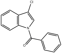 (3-Chloro-1H-indol-1-yl)(phenyl)methanone Struktur