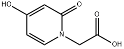 4-Hydroxy-2-oxo-1(2H)-pyridineacetic acid Struktur