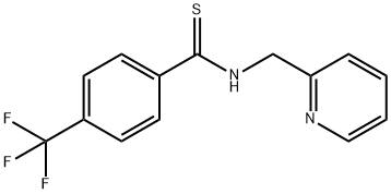 N-(Pyridin-2-ylmethyl)-4-(trifluoromethyl)benzothioamide Struktur