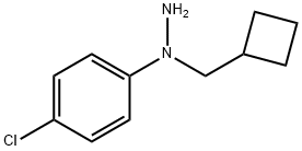 1-(4-Chlorophenyl)-1-(cyclobutylmethyl)hydrazine Struktur