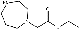 (Homopiperazin-1-yl)acetic acid ethyl ester Struktur