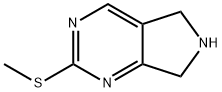 6,7-dihydro-2-(methylthio)-5H-Pyrrolo[3,4-d]pyrimidine Struktur