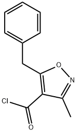 5-Benzyl-3-methylisoxazole-4-carbonyl chloride Struktur