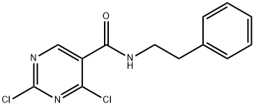 2,4-Dichloro-N-phenethylpyrimidine-5-carboxamide Struktur