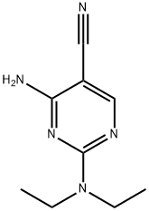 4-Amino-2-diethylamino-pyrimidine-5-carbonitrile Struktur