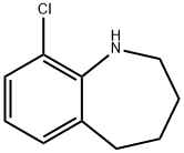 9-Chloro-2,3,4,5-tetrahydro-1H-benzo[b]azepine Struktur