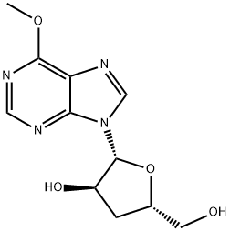 6-Methoxy-9-(-D-3-deoxyribofuranosyl)-9H-purine Struktur