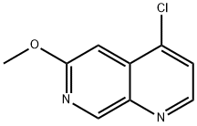 4-chloro-6-methoxy-1,7-Naphthyridine Struktur