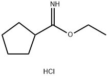 ethyl cyclopentanecarbimidate hydrochloride Struktur