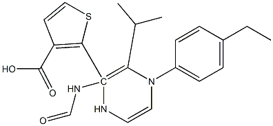 isopropyl 4-(4-ethylphenyl)-2-(pyrazine-2-carboxamido)thiophene-3-carboxylate Struktur