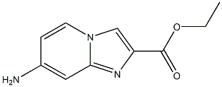 7-Amino-imidazo[1,2-a]pyridine-2-carboxylic acid ethyl ester Struktur