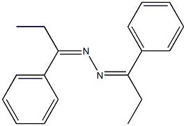 bis(1-phenylpropylidene)hydrazine Struktur