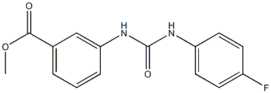 methyl 3-(3-(4-fluorophenyl)ureido)benzoate Struktur