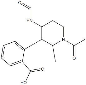 methyl 3-(1-acetylpiperidine-4-carboxamido)benzoate Struktur