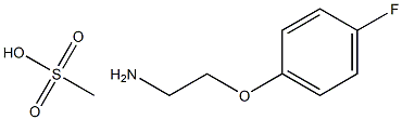 2-(4-Fluorophenoxy)ethanamine methanesulfonate Struktur