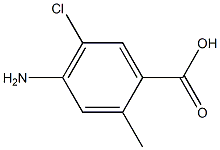 4-Amino-5-chloro-2-methyl-benzoic acid Struktur