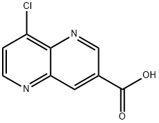 8-chloro-1,5-naphthyridine-3-carboxylic acid Struktur