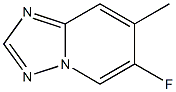 6-Fluoro-7-methyl-[1,2,4]triazolo[1,5-a]pyridine Struktur