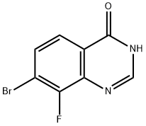 7-BROMO-8-FLUOROQUINAZOLIN-4(3H)-ONE Struktur