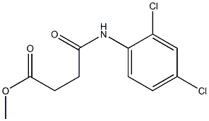 methyl 4-[(2,4-dichlorophenyl)amino]-4-oxobutanoate Struktur