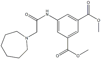 dimethyl 5-(2-(azepan-1-yl)acetamido)isophthalate Struktur