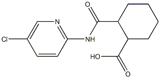 2-((5-chloropyridin-2-yl)carbamoyl)cyclohexanecarboxylic acid Struktur