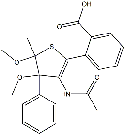 methyl 4,5-dimethoxy-2-(5-methyl-4-phenylthiophene-3-carboxamido)benzoate Struktur