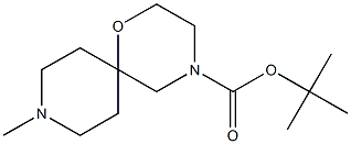 tert-butyl 9-methyl-1-oxa-4,9-diazaspiro[5.5]undecane-4-carboxylate Struktur