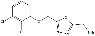 (5-((2,3-dichlorophenoxy)methyl)-1,3,4-oxadiazol-2-yl)methanamine Struktur