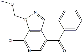 (7-chloro-1-(methoxymethyl)-1H-pyrazolo[3,4-c]pyridin-4-yl)(phenyl)methanone