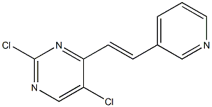 (E)-2,5-dichloro-4-(2-(pyridin-3-yl)vinyl)pyrimidine