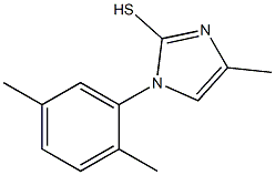 1-(2,5-dimethylphenyl)-4-methyl-1H-imidazole-2-thiol Struktur