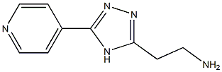 2-(5-(pyridin-4-yl)-4H-1,2,4-triazol-3-yl)ethanamine Struktur