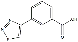 3-(1,2,3-thiadiazol-4-yl)benzoic acid Struktur