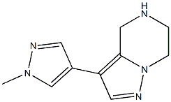 3-(1-methyl-1H-pyrazol-4-yl)-4,5,6,7-tetrahydropyrazolo[1,5-a]pyrazine Struktur