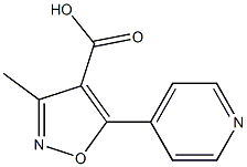 3-methyl-5-(pyridin-4-yl)isoxazole-4-carboxylic acid Struktur