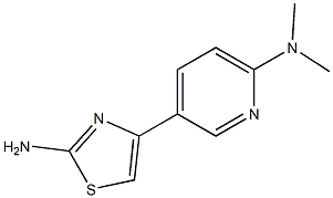 4-(6-(dimethylamino)pyridin-3-yl)thiazol-2-amine Struktur