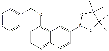 4-(benzyloxy)-6-(4,4,5,5-tetramethyl-1,3,2-dioxaborolan-2-yl)quinoline