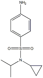 4-amino-N-cyclopropyl-N-isopropylbenzenesulfonamide Struktur