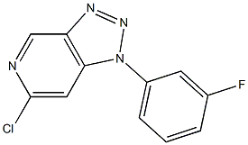 6-chloro-1-(3-fluorophenyl)-1H-[1,2,3]triazolo[4,5-c]pyridine Struktur