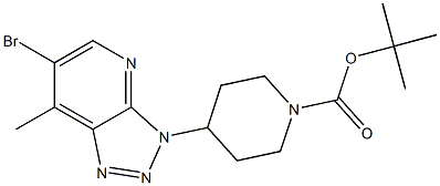 tert-butyl 4-(6-bromo-7-methyl-3H-[1,2,3]triazolo[4,5-b]pyridin-3-yl)piperidine-1-carboxylate