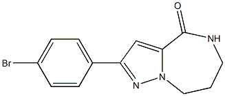 2-(4-bromophenyl)-5,6,7,8-tetrahydropyrazolo[1,5-a][1,4]diazepin-4-one Struktur