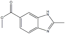 2-Methyl-3H-benzoimidazole-5-carboxylic acid methyl ester Struktur