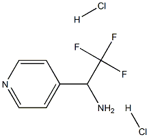 2,2,2-TRIFLUORO-1-(PYRIDIN-4-YL)ETHANAMINE DIHYDROCHLORIDE Struktur