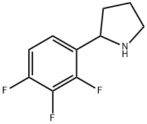 2-(2,3,4-TRIFLUOROPHENYL)PYRROLIDINE Struktur